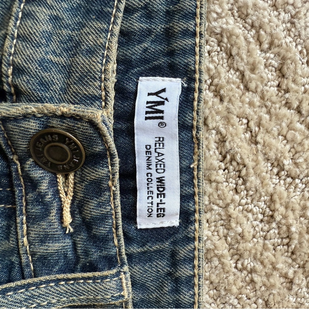 YMI Dirty Wash Straight Leg Mom Jeans - Picture 3 of 6